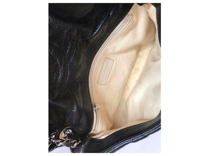 Timeless Chanel Borsa media classica con patta e caviale con scatola, busta da viaggio Nero - vista 16