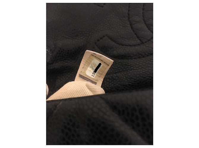 Timeless Chanel Borsa media classica con patta e caviale con scatola, busta da viaggio Nero - vista 20