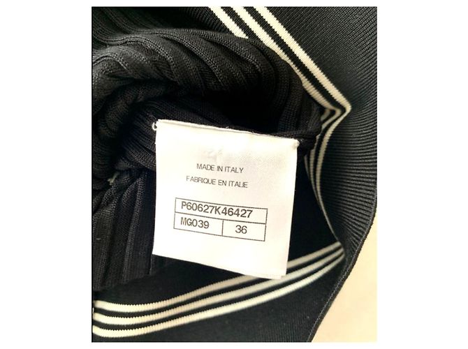 Chanel no 5 camisa de punto de seda FR36 Negro - vista 3