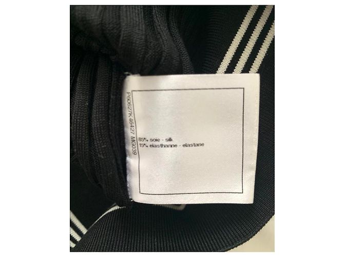 Chanel no 5 camisa de punto de seda FR36 Negro - vista 5