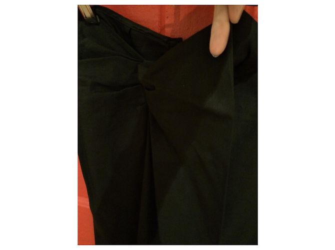 Falda cruzada Isabel Marant negra de lino Talla 34 Negro - vista 2