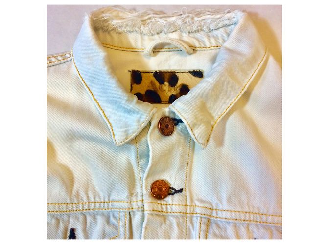 Acne Chaqueta de jeans blanqueada - vista 2