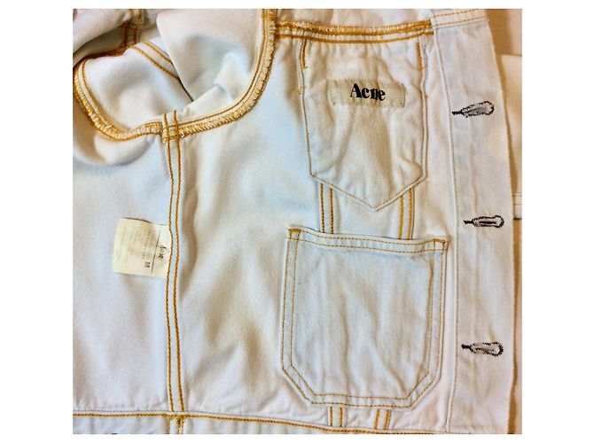 Acne Chaqueta de jeans blanqueada - vista 3