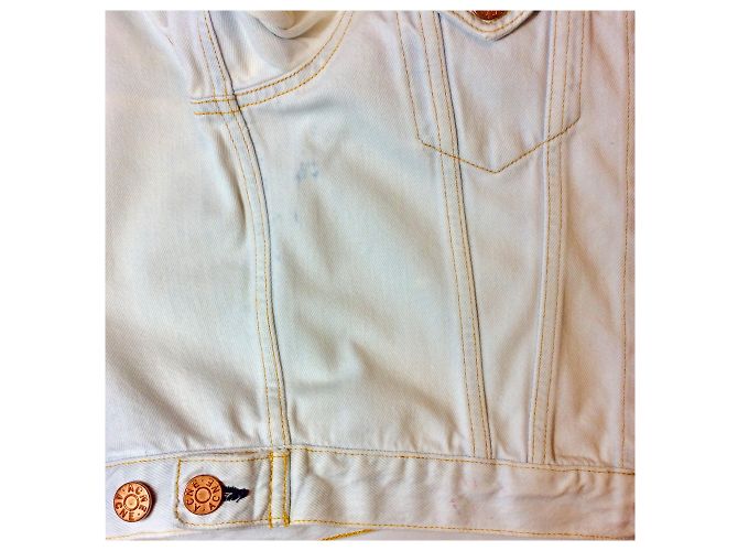 Acne Chaqueta de jeans blanqueada - vista 4