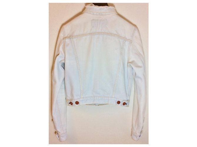 Acne Chaqueta de jeans blanqueada - vista 6