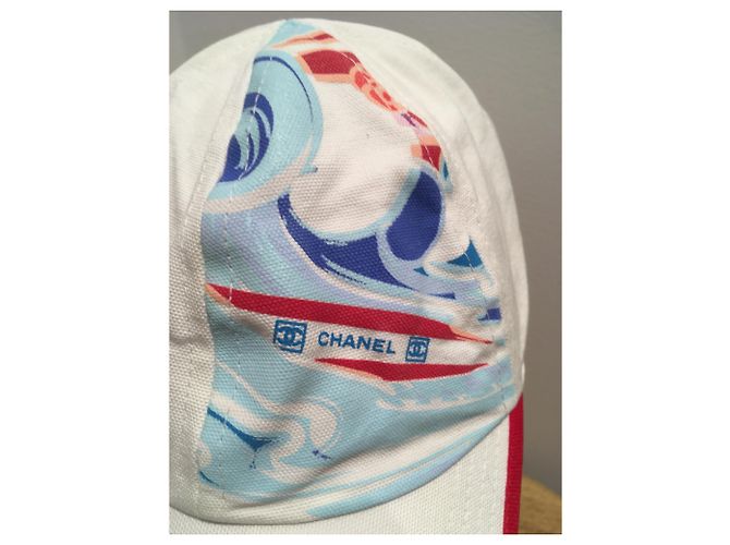 Chanel Hats White Red Blue - view 2