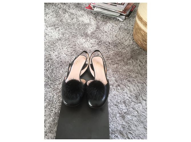 Gucci Arielle Pumps Schwarzes Lammleder Größe 37 - Ansicht 10