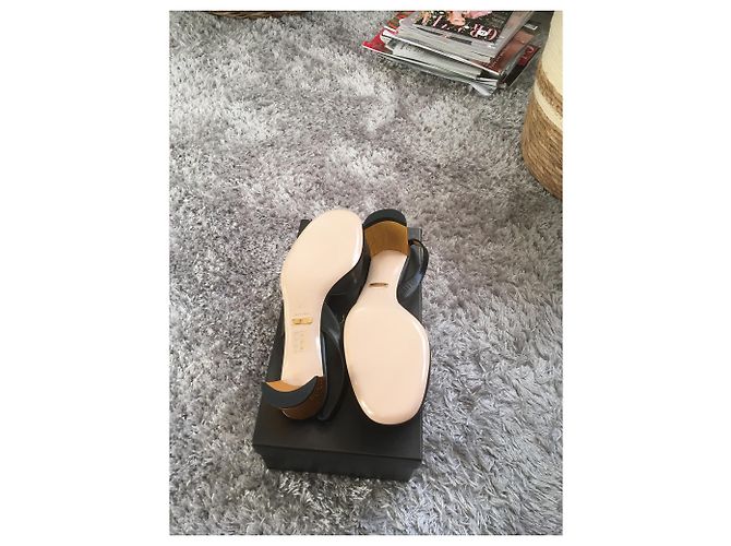 Gucci Arielle Pumps Schwarzes Lammleder Größe 37 - Ansicht 11