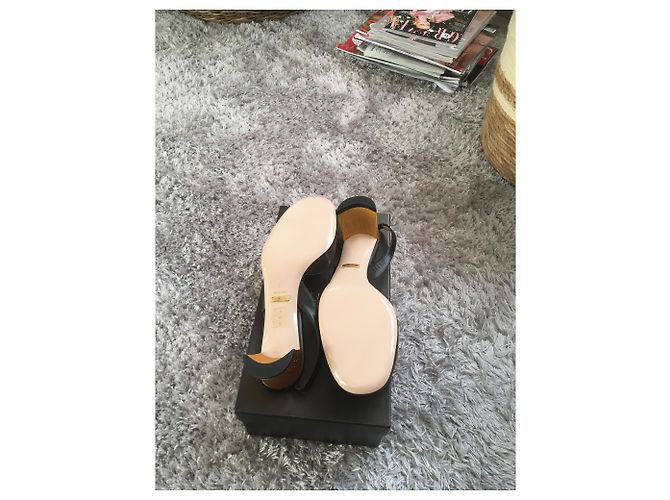 Gucci Arielle Pumps Schwarzes Lammleder Größe 37 - Ansicht 12