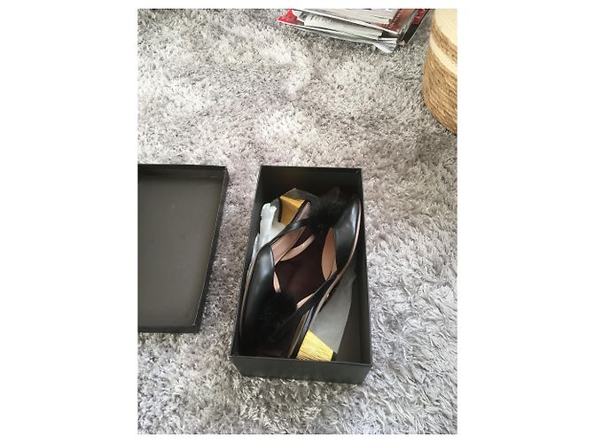 Gucci Arielle Pumps Schwarzes Lammleder Größe 37 - Ansicht 3
