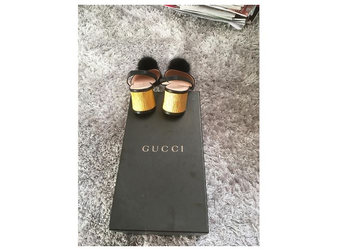 Gucci Arielle Pumps Schwarzes Lammleder Größe 37 - Ansicht 8