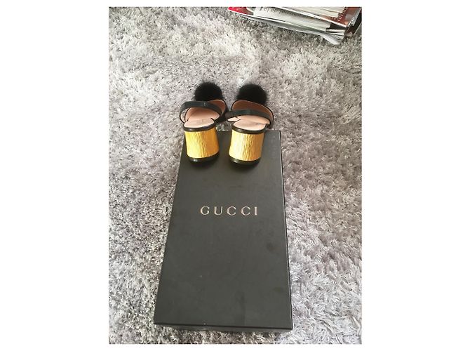 Gucci Arielle Pumps Schwarzes Lammleder Größe 37 - Ansicht 9
