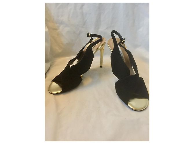 Diane Von Furstenberg DvF Vick balck e tacchi dorati Nero D'oro - vista 10
