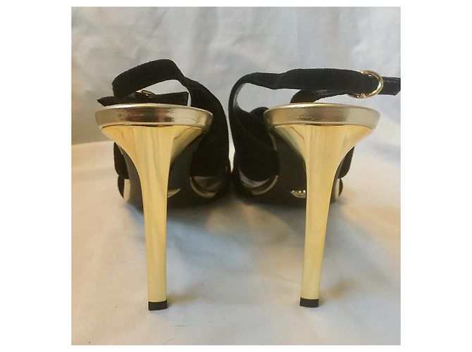 Diane Von Furstenberg DvF Vick balck e tacchi dorati Nero D'oro - vista 11