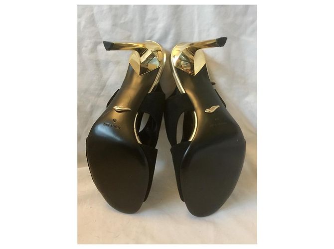 Diane Von Furstenberg DvF Vick balck e tacchi dorati Nero D'oro - vista 13