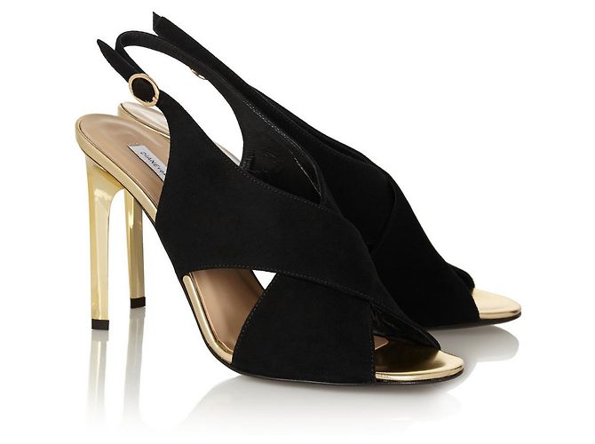 Diane Von Furstenberg DvF Vick balck e tacchi dorati Nero D'oro - vista 5