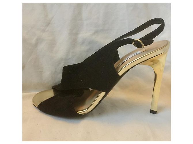 Diane Von Furstenberg DvF Vick balck e tacchi dorati Nero D'oro - vista 7
