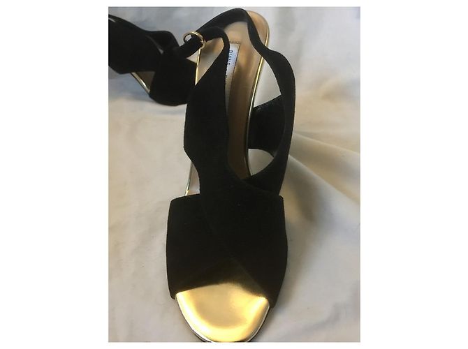 Diane Von Furstenberg DvF Vick balck e tacchi dorati Nero D'oro - vista 9