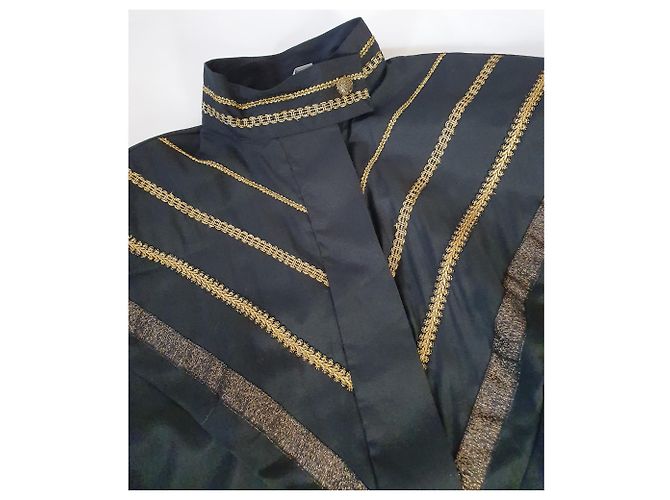 Vintage Camicia nera Charles Vogele con dettagli dorati Nero D'oro - vista 2