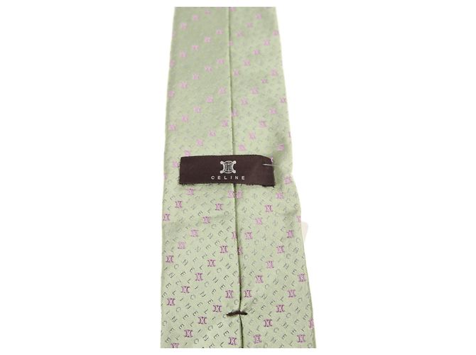 Céline Green Silk Tie - view 3