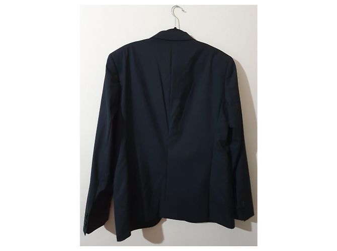 Hugo Boss Black Wool Blazer Jacket Size 54 - view 5