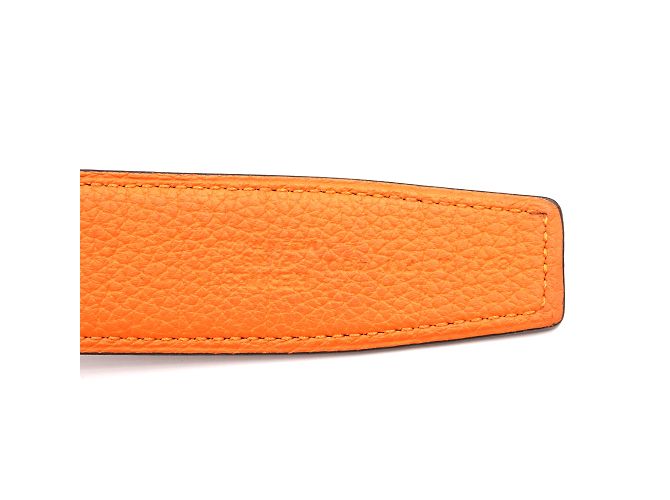 Hermès Hermes 32mm Street Emaille H Wendbare Ledergürtelgröße 85 Schwarz - Ansicht 10