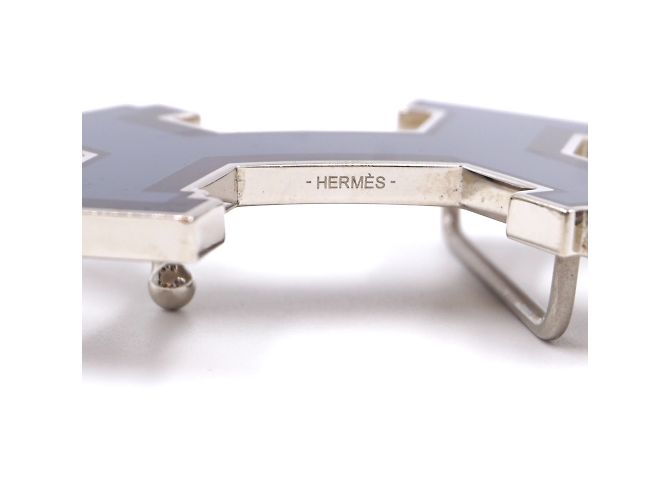 Hermès Hermes 32mm Street Emaille H Wendbare Ledergürtelgröße 85 Schwarz - Ansicht 5