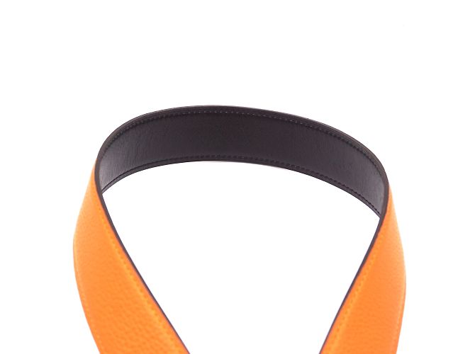 Hermès Hermes 32mm Street Emaille H Wendbare Ledergürtelgröße 85 Schwarz - Ansicht 7