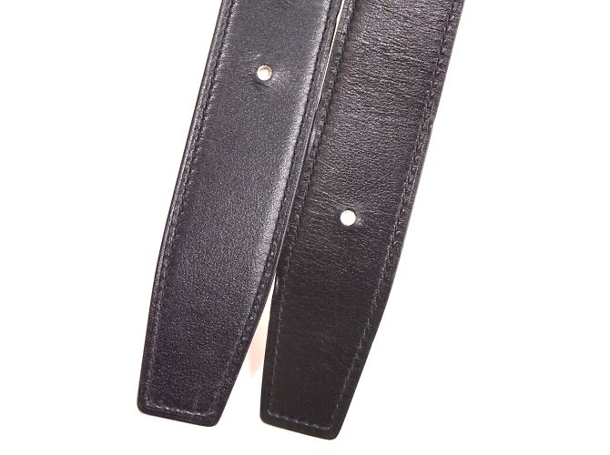Hermès Hermes 32mm Street Emaille H Wendbare Ledergürtelgröße 85 Schwarz - Ansicht 8