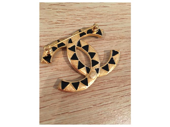 Cambon Chanel Pins & Broschen Schwarz Golden - Ansicht 3
