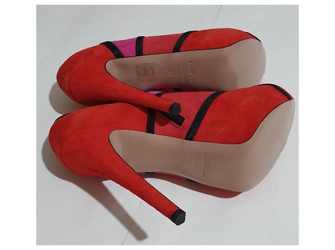 John Richmond Absatzschuhe Wildleder Mehrfarbig Größe 40 - Ansicht 5