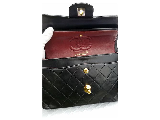 Matelasse classico di Chanel 2.55 Flap Bag rivestito Nero - vista 10