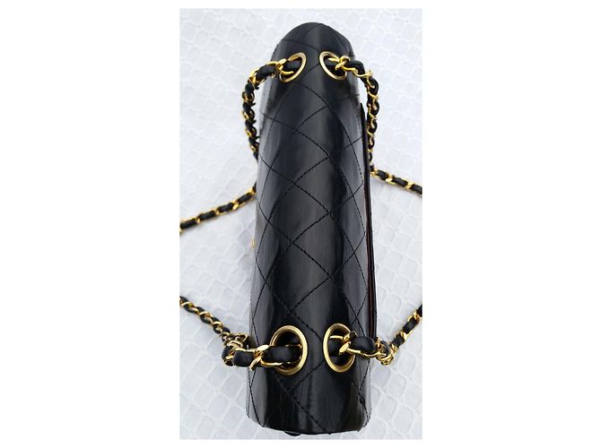 Matelasse classico di Chanel 2.55 Flap Bag rivestito Nero - vista 11