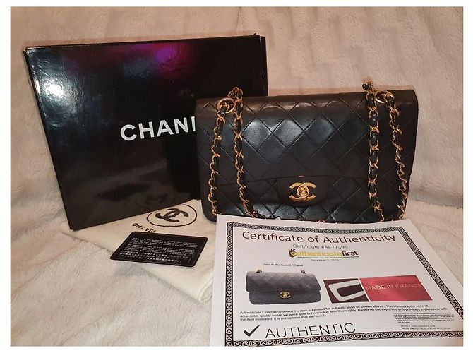 Matelasse classico di Chanel 2.55 Flap Bag rivestito Nero - vista 19