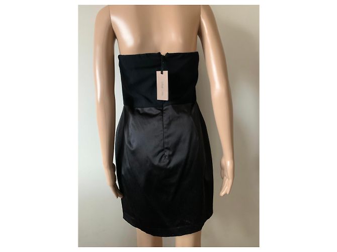 Autre Marque Schwarzes Polyester Kleid Größe 46 - Ansicht 2