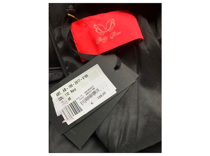 Autre Marque Schwarzes Polyester Kleid Größe 46 - Ansicht 3