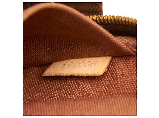 Cintura Louis Vuitton Marrone con monogramma Bosphore - vista 7