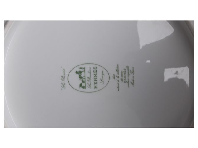 Hermès Peonies porcelain dish white - view 3