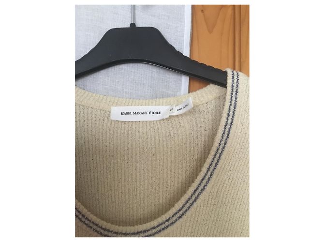 Vestido de algodón Isabel Marant Etoile Eggshell Blanco roto - vista 3