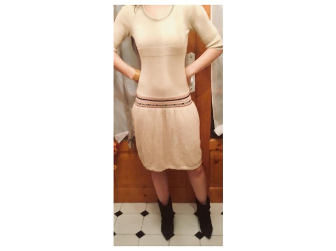 Vestido de algodón Isabel Marant Etoile Eggshell Blanco roto - vista 5