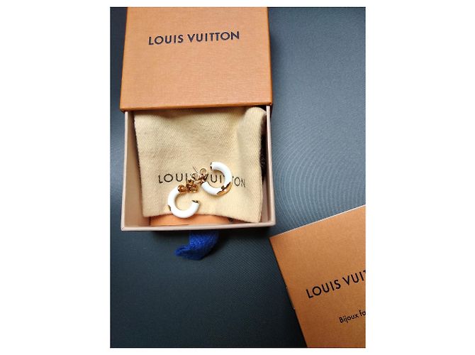 Louis Vuitton VUITTON Creolen Weiß - Ansicht 7