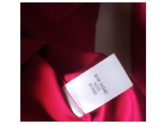 Calvin Klein Fuchsia Bluse mit glänzenden Kunstdiamantknöpfen Fuschia - Ansicht 7
