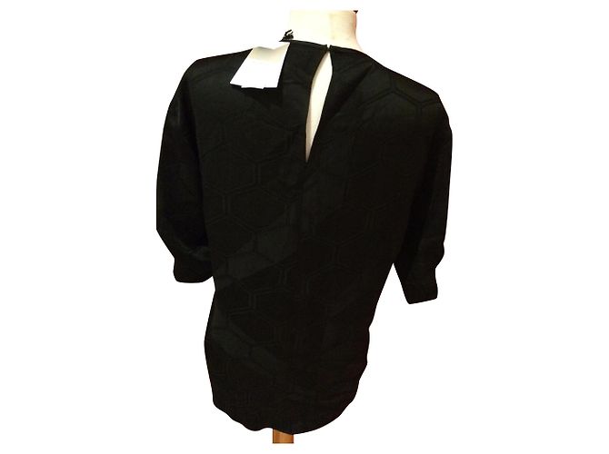 Isabel Marant Schwarzes Viscose Top Grösse 38 - Ansicht 2