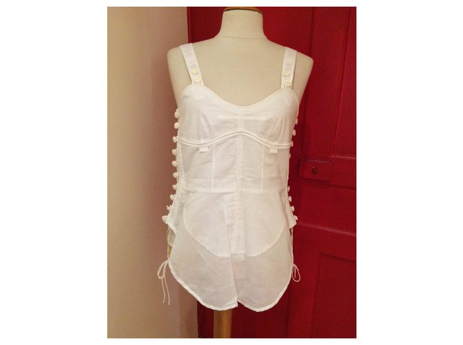 Top Chloé de algodón blanco talla 36 - vista 5