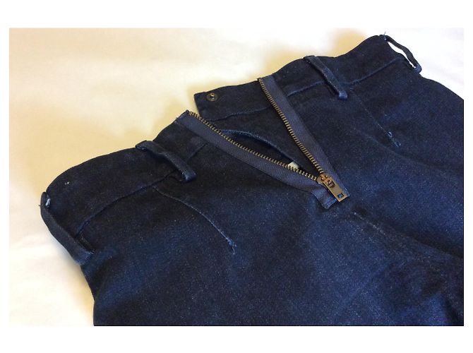 Acne Dunkelblaue Röhrenjeans - Ansicht 4