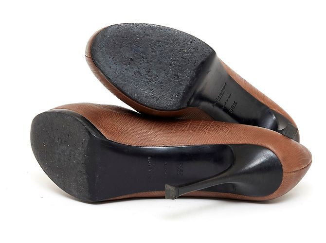 Yves Saint Laurent TRIB TROPPO 2 TONES FR38.5 Marrone Nero - vista 5