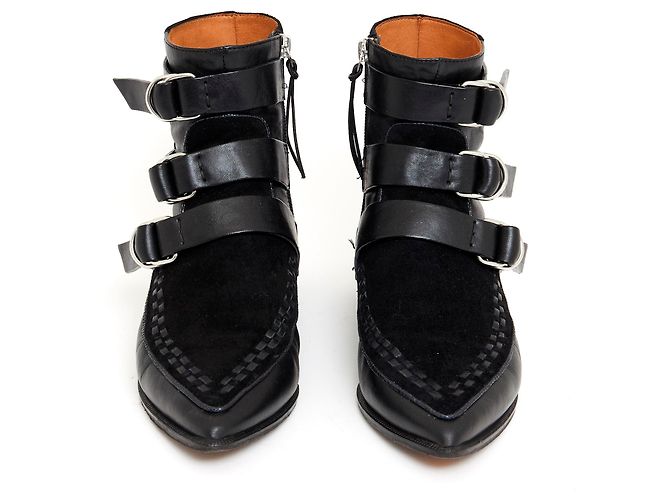 Stivaletti Isabel Marant Rowi in pelle nera 38 Nero - vista 2