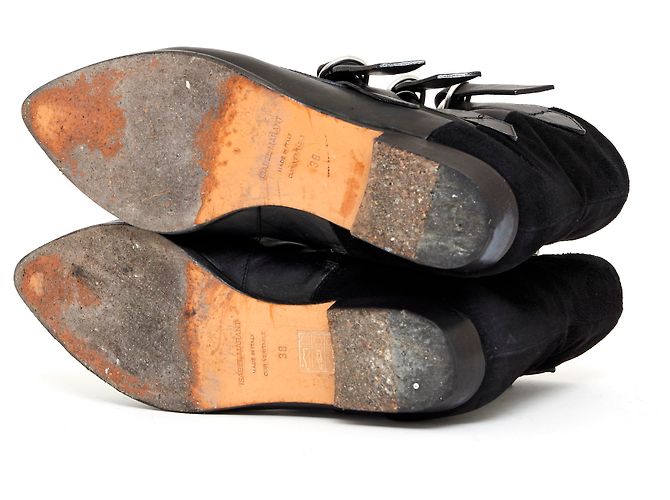 Stivaletti Isabel Marant Rowi in pelle nera 38 Nero - vista 5