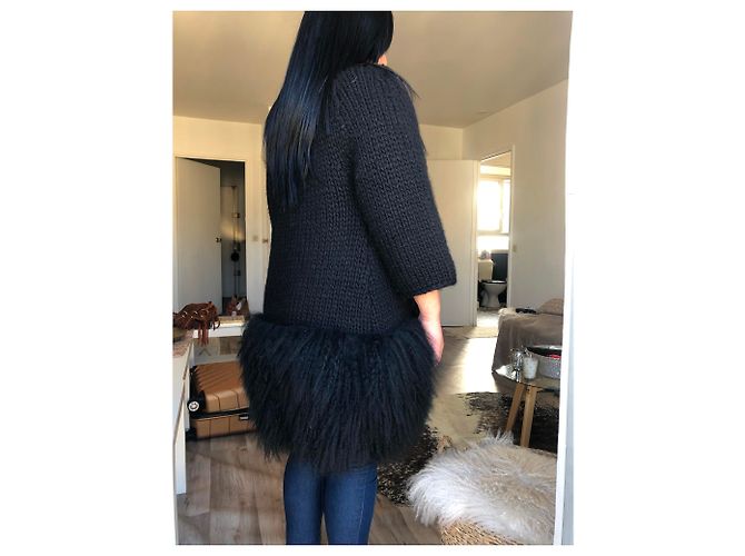 Red Valentino Wollmantel schwarz - Ansicht 3