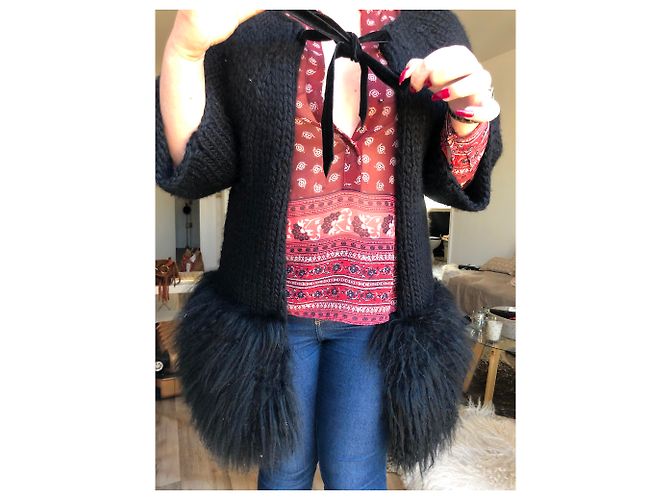 Red Valentino Wollmantel schwarz - Ansicht 5